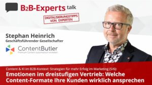 Stephan Heinrich über B2B Content Formate