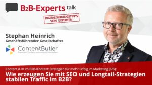 Stephan Heinrich mit KI Content Marketing Traffic erzeugen