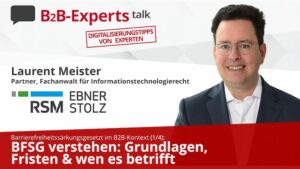 BFSG Interview mit Laurent Meister Teil 1
